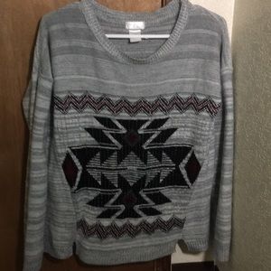 Tribal print sweater